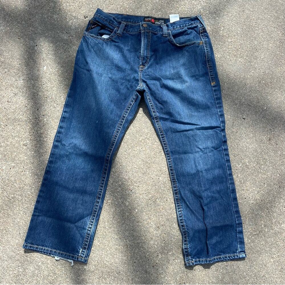 Ariat Fr M5 38x30 Basic Stackable Straight Jeans … - image 2